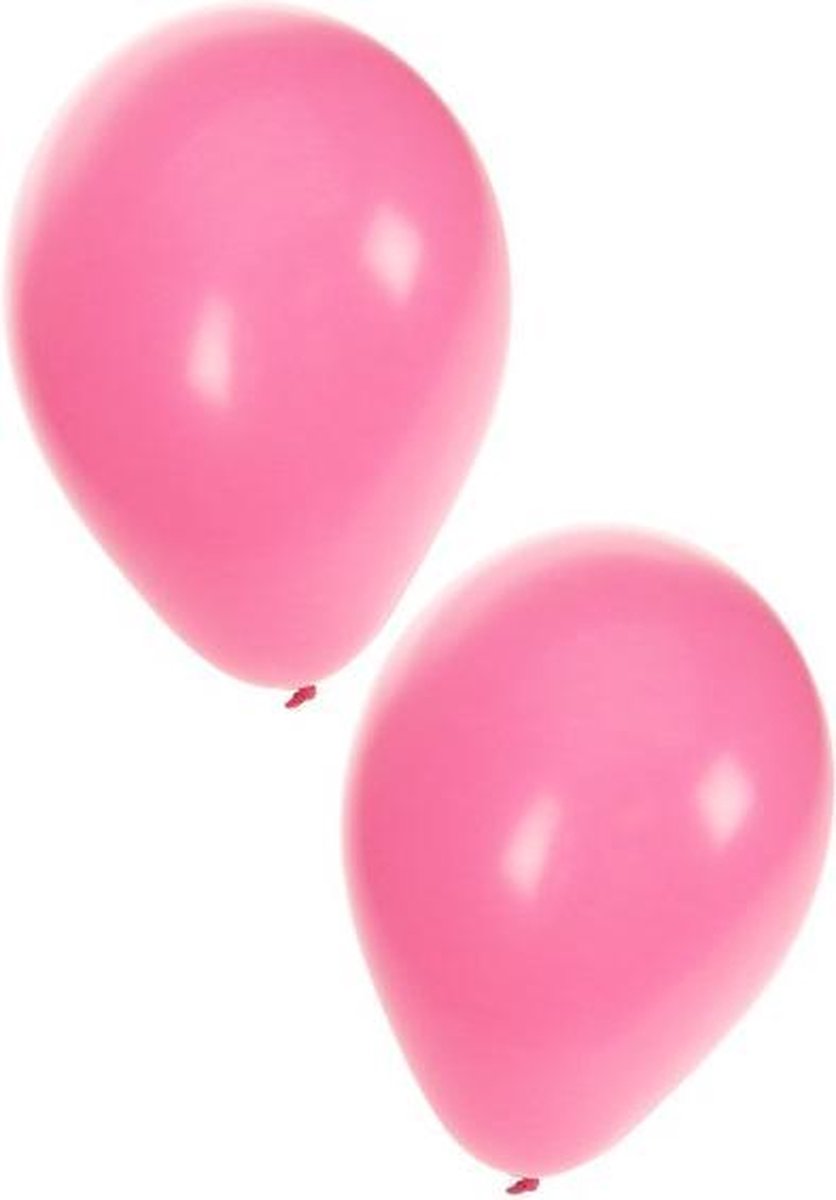 Licht roze ballonnen 100 stuks | Ballonnen licht roze voor lucht en helium